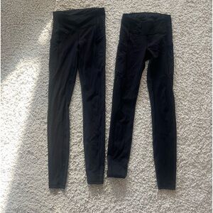 lululemon wunder train tight leggings, mid rise, SOLD SEPARATELY (2 pairs)
